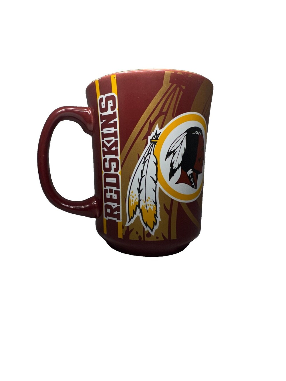 Washington Redskins NFL 12 oz Ceramic Coffee Mug Burgundy Gold New w Flaw